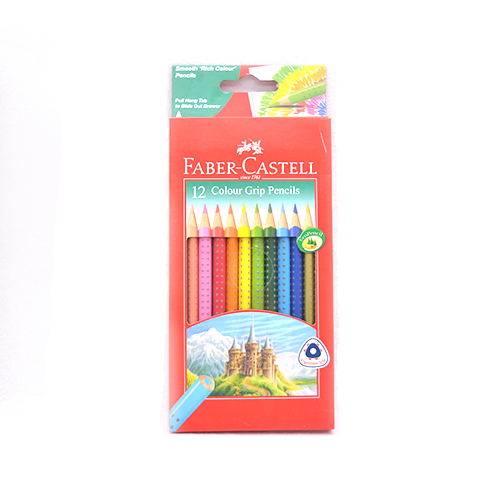 Faber-Castell 12 Coloured Grip Pencils