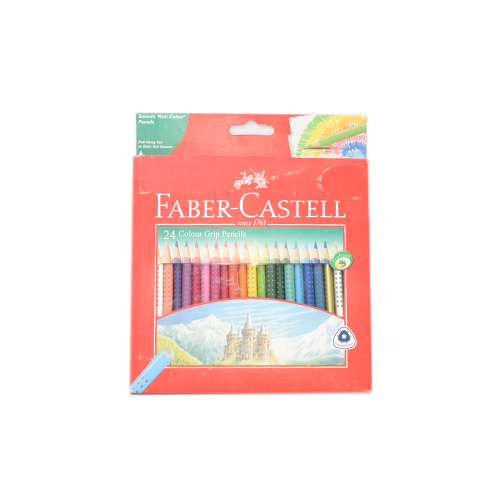 أقلام رصاص فابر-كاستل ذات 24 لونًا بمقبض 
