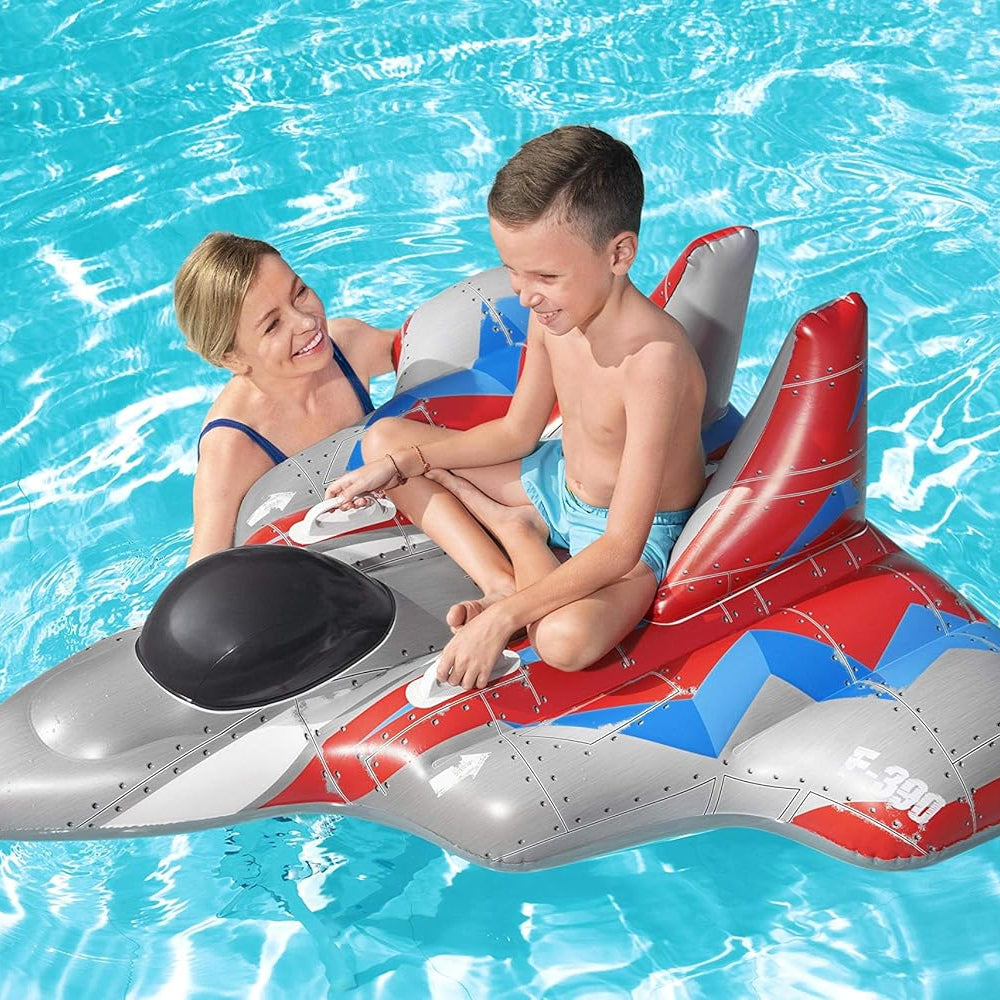 Bestway H2OGO! Galaxy Glider Fighter Ride-On - child riding