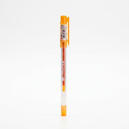 M&G Office G 0.5mm orange gel pen studio white background