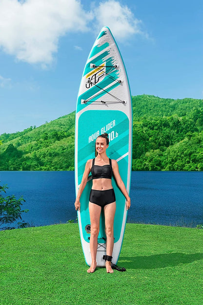 Bestway Aqua Glider TravelTech Set Inflatable Surfboard 320*79*12cm - No:65347