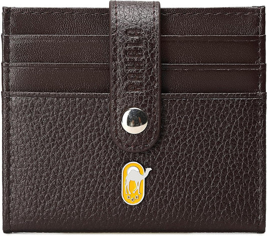 Rahala Men's 4-sided Bifold Leather Cardholder (Brown) - No:RA107