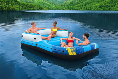 Bestway Hydro-Force Summer Oasis Inflatable Island 4-person - Size: 3.20m x 1.98m - No:43645