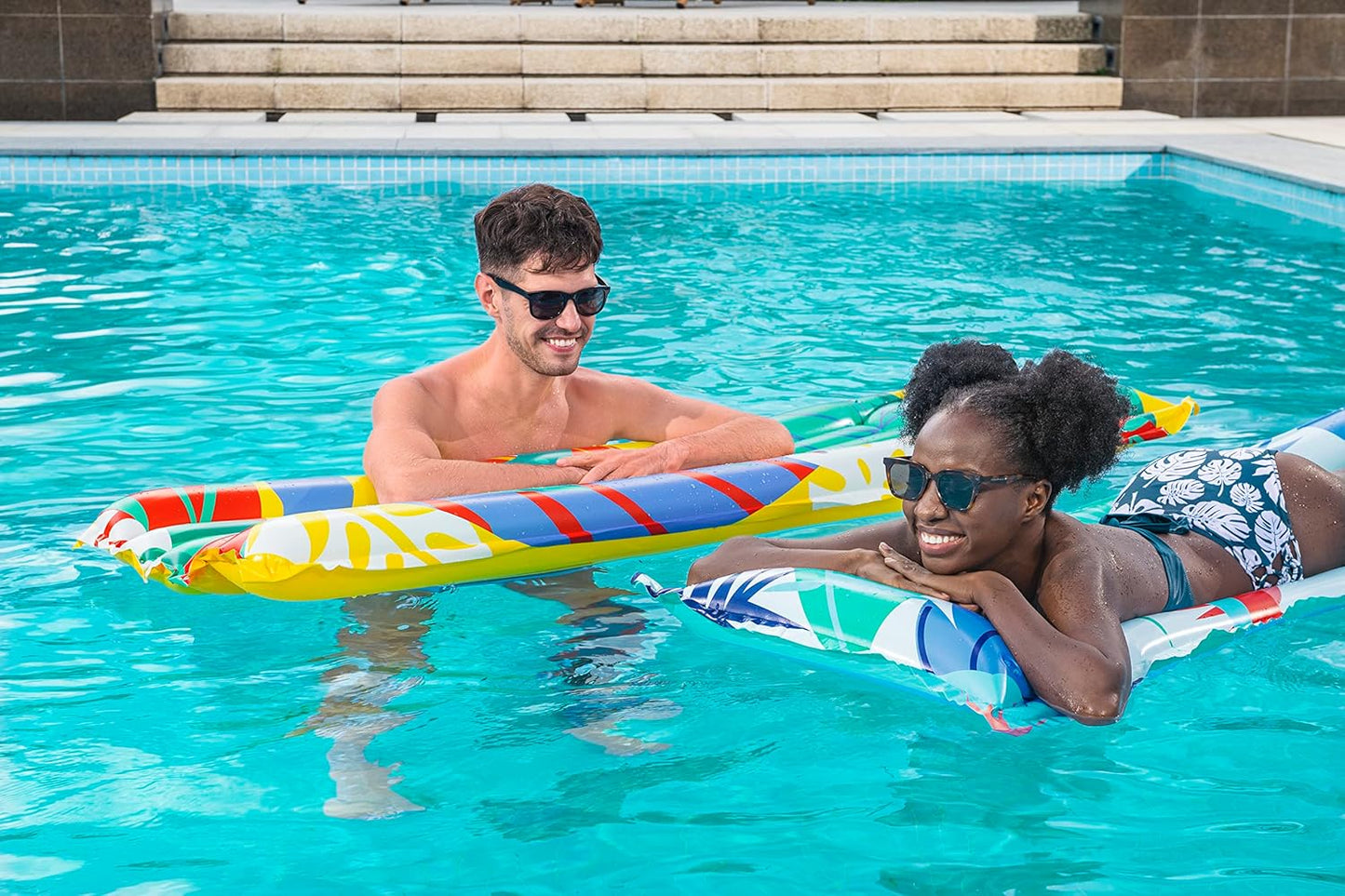 Bestway Inflatable Water Mattress Swimming Pool Floating Mat 183 x 76cm - 1pcs - No. 44033 - view 4