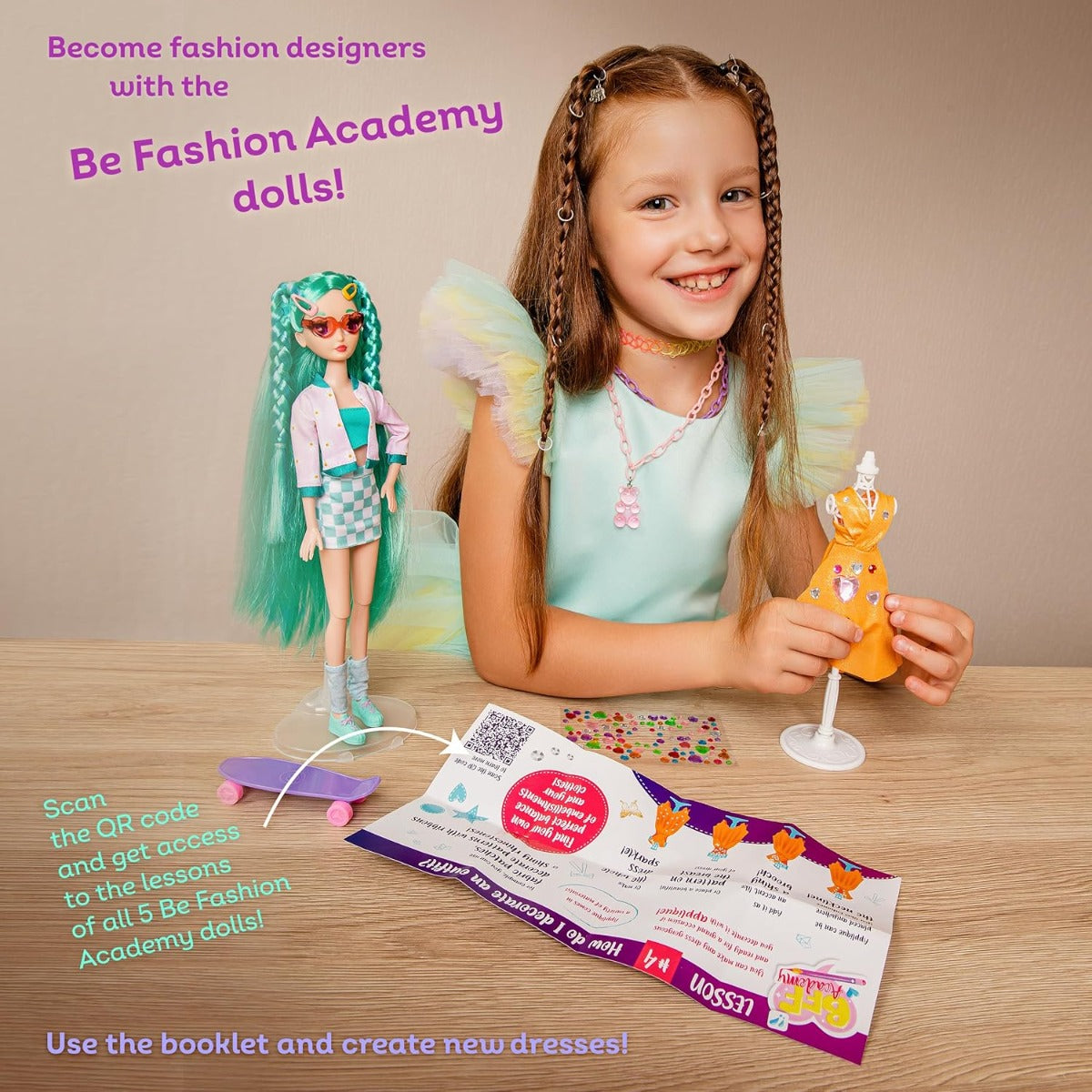 Be Fashion Academy Kelia boy toys, girl toys, birthday gift, Christmas gift, growth, fun, for kids.