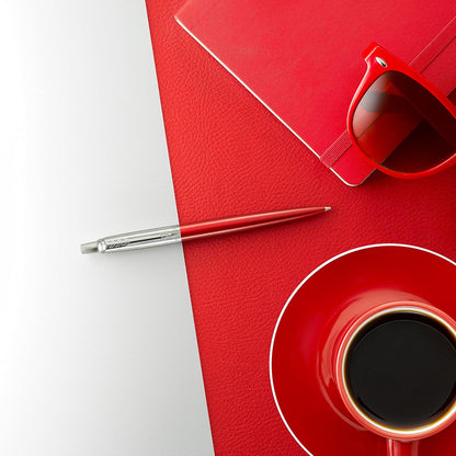 Parker Jotter Ballpoint Pen Gift Set – Premium Red Ballpoint Pen with Luxury Presentation Box - CT - Red