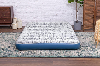 Bestway Tritech Fashion Flock Air Mattress Queen Built-in AC Pump 2.03m x 1.52m x 30cm - No:67836