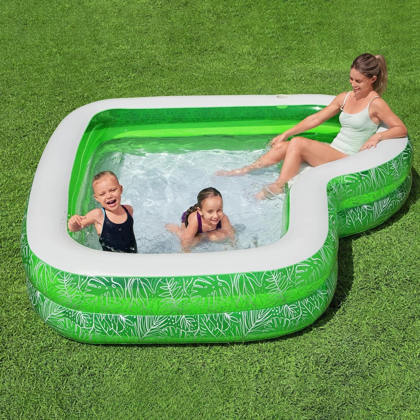 Bestway Family Pool, Tropical Paradise Colour 229 x 152 x 56 cm - No: 54336