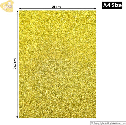 OU SHANG Glitter EVA Foam Sheets A4 Size – 10 Pieces, Sparkle Craft Foam Sheets for DIY, Arts & Crafts, School Projects & Decorations