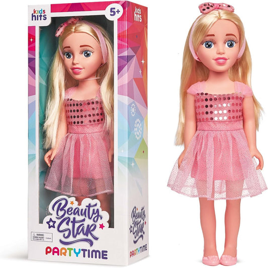 Kids Hits Beauty Star Party Time 18 inch Dolls: Ignite Creativity and Style for Ages 5 and Up