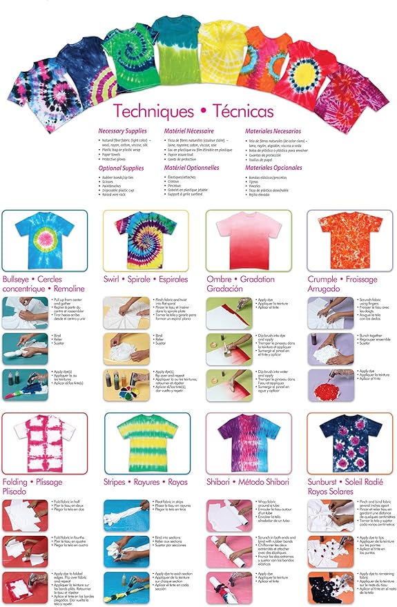 مجموعة صبغ وتلوين الأقمشة بخطوة واحدة، 8 ألوان، مناسبة لملابس الأطفال والكبار والقمصان والحقائب - MY283 