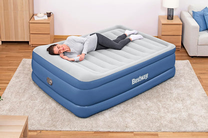 Bestway Tritech Airbed Queen Inflatable Mattress Built-in AC Pump 2.03m x 1.52m x 61cm - No:67690
