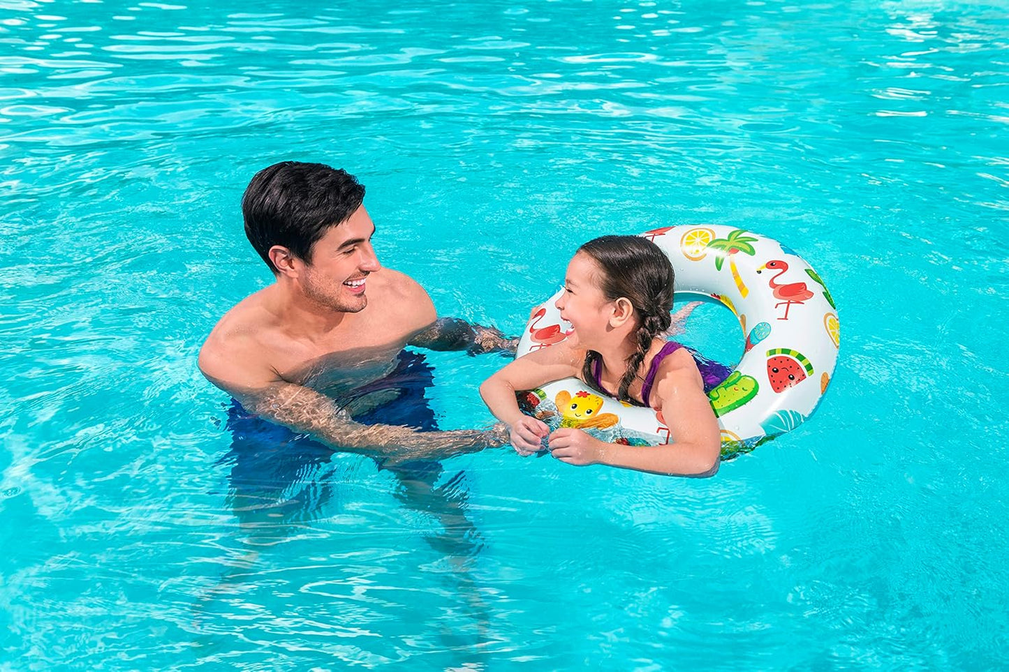 Bestway Swimming Ring for Kids | Durable Inflatable Swim Float, Summer Water Pool Toys, Assorted Designs
