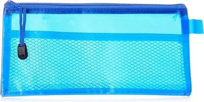 Fabric pencil case with zipper, 12x23 cm - B6 - 1Pcs