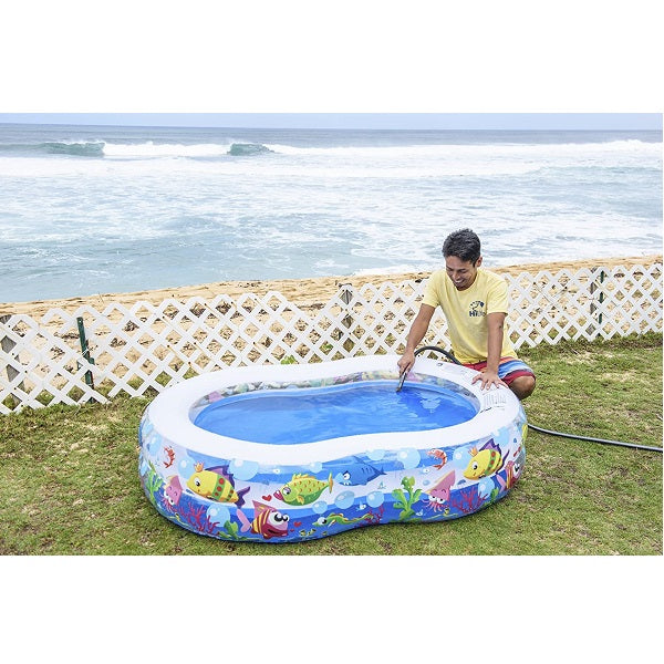 Jilong Figure Large Swimming Pool for Children with Fun Sea Animals 175 x 109 x 46 CM - No:10118