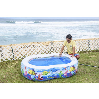 Jilong Figure Large Swimming Pool for Children with Fun Sea Animals 175 x 109 x 46 CM - No:10118