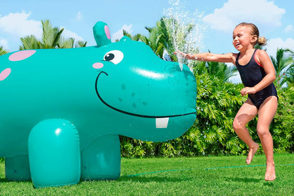 Bestway Jumbo Hippo Inflatable Water Fountain 200 x 96 x 127 cm - No: 52569