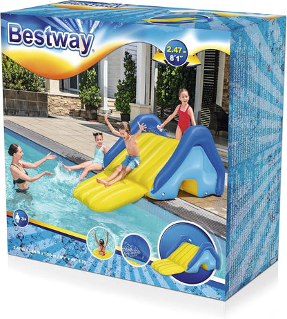 Bestway inflatable pool water slide pool side built in sprinkler 2.47 m x 1.24 m x 1.00 m - No:52453