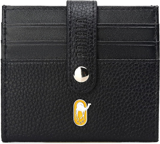 Rahala Men's 4-sided Bifold Leather Cardholder (Black) - No:RA107