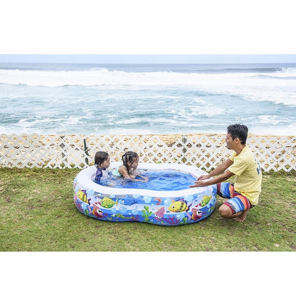 Jilong Figure Large Swimming Pool for Children with Fun Sea Animals 175 x 109 x 46 CM - No:10118