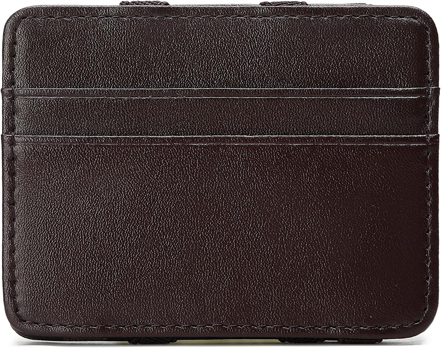 Rahala Men's Leather Bifold Cash Strap Cardholder Wallet (Brown) - No:RA108