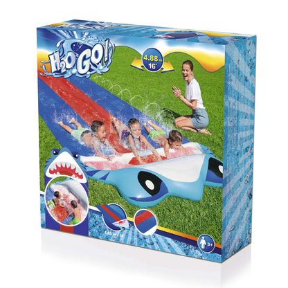 Bestway H2OGo Splashy Shark Slide 488cm