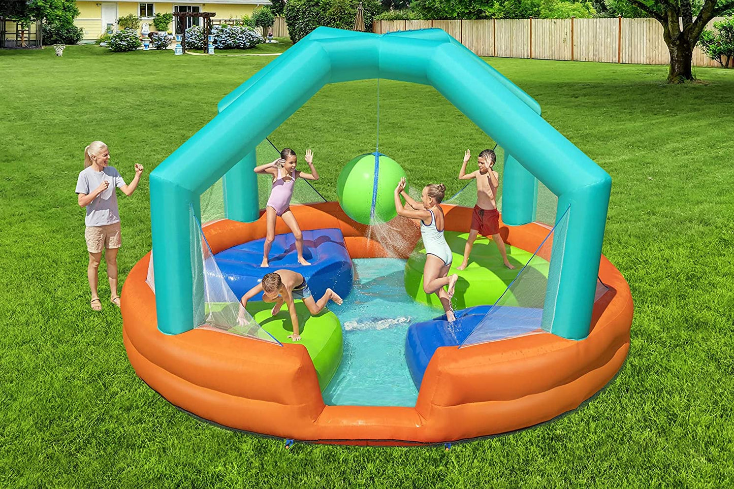Bestway H2OGO! Dodge & Drench Water Park - 4.5m*4.5m*2.68m - No:53383
