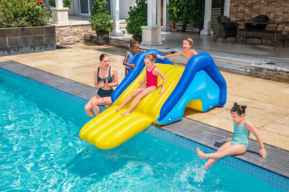 Bestway inflatable pool water slide pool side built in sprinkler 2.47 m x 1.24 m x 1.00 m - No:52453