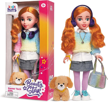 Kids Hits Beauty Star Gamer Tech Girl Doll boy toys, girl toys , growth, fun, for kids. - 46cm