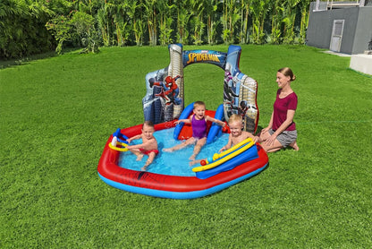 Bestway Spider-man splash pad - outdoor kids Inflatable Playground 211 x 206 x 127 cm paddling pool sprinkler - No:98793