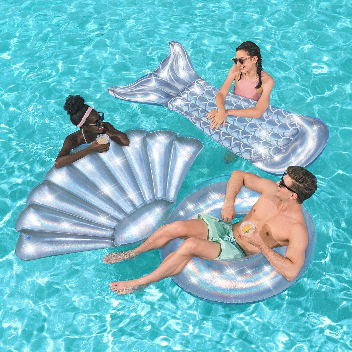 Bestway Iridescent Shell Inflatable Lounge 185x114cm