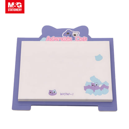 M&G Chenguang Adorable pet Sticky Notes For Students 40 Sheets 76 * 100mm - White - 1pcs - No: AS34V191