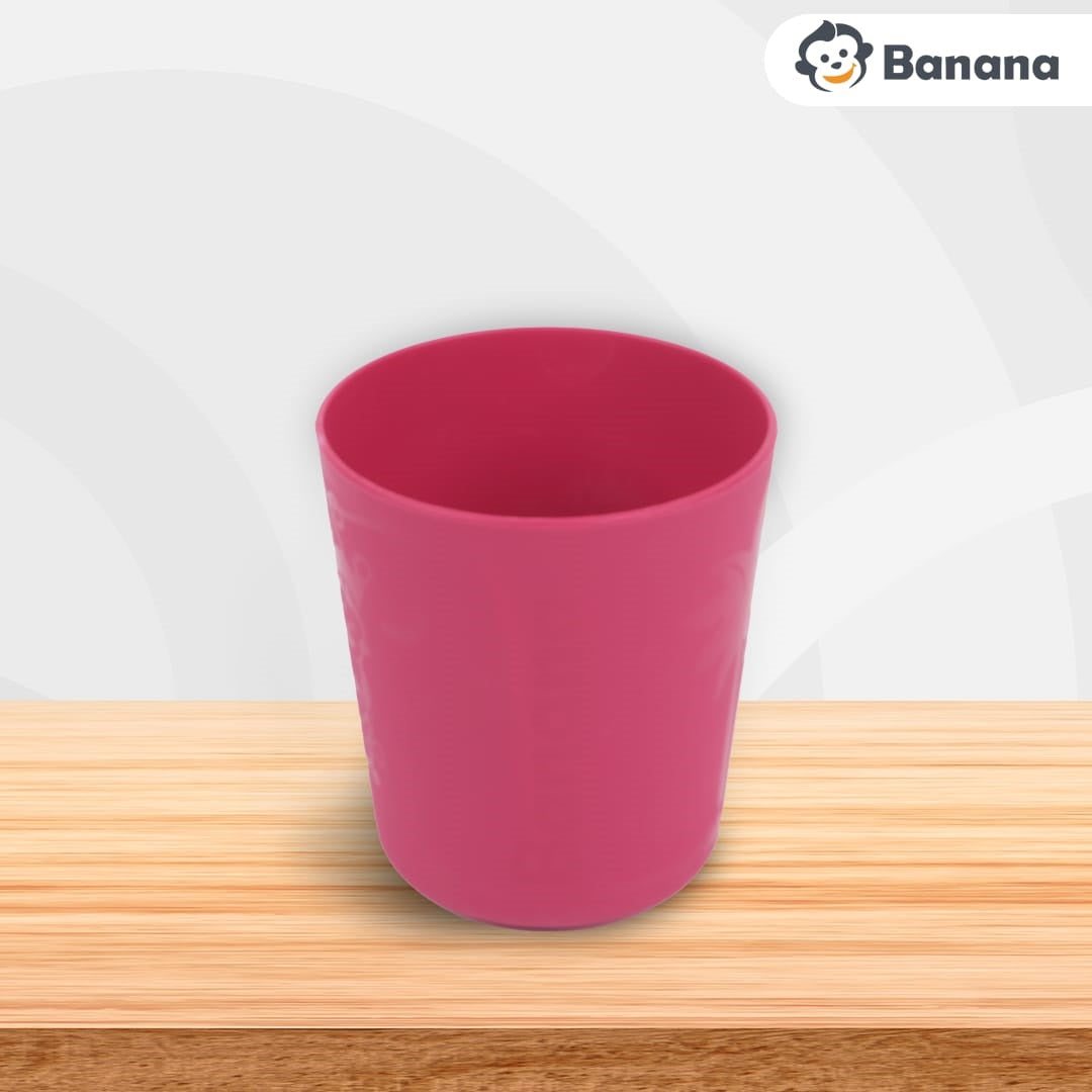 Banana Jungle Plastic Food Prep Set Bowl Spoon Fork For Rooms - 6pcs - No:2740