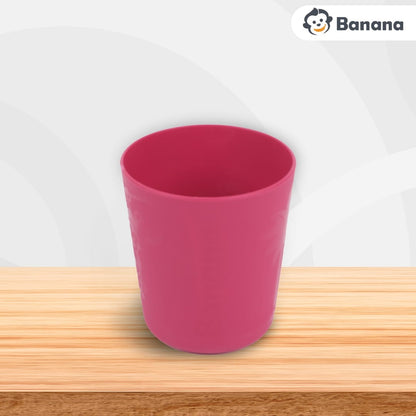 Banana Jungle Plastic Food Prep Set Bowl Spoon Fork For Rooms - 6pcs - No:2740