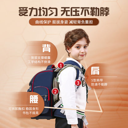 M&G Chenguang School Bag, Compact and Reliable Student Storage Spine Support, Waterproof Double Shoulder Backpack - No:ABB904K9A