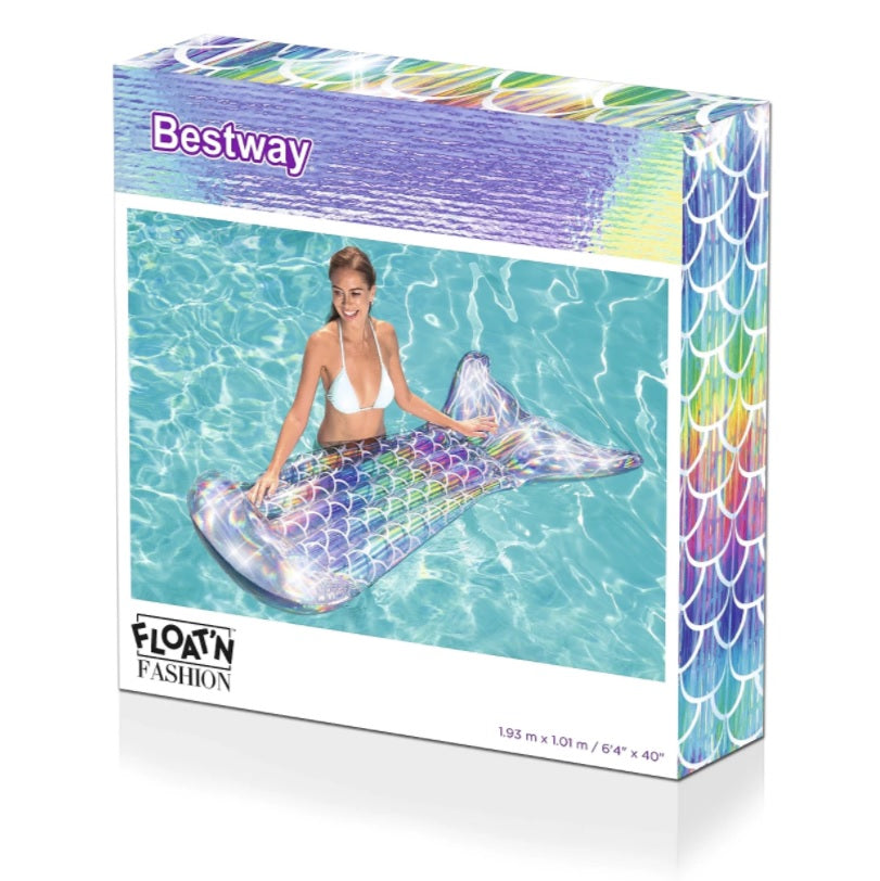 Bestway Iridescent Mermaid Tail Inflatable Lounge 193x101cm