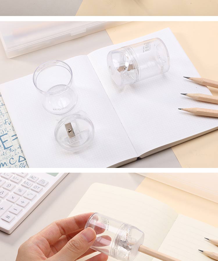 M&G  Chenguang Miffy Round Pencil Sharpener 2 hole with Cover - No:APSN1249