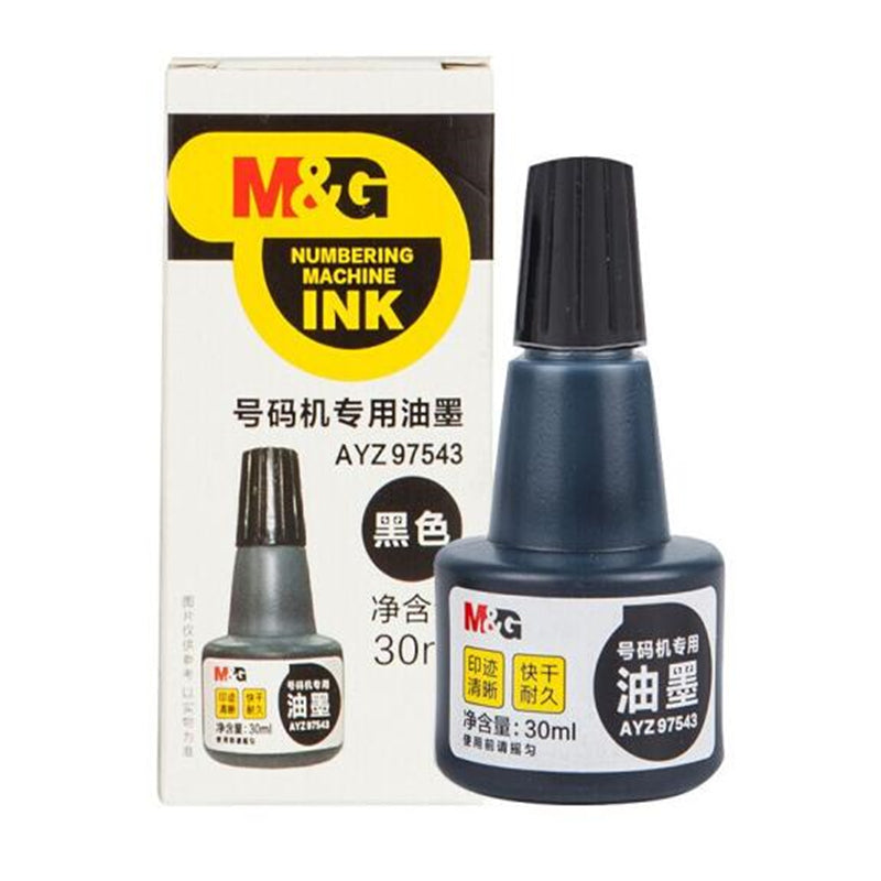 M&G Chenguang  Automatic coder number machine quick-drying ink black 30ml - No:AYZ97543