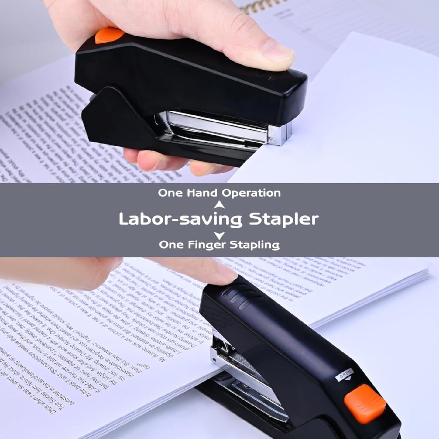M&G Chenguang Power Saving Stapler – 25 Sheets Capacity, 24/6 Staples, Easy Push-Button Loading - 1pcs - No: MG818