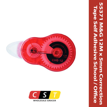 M&G Chenguang EVO Correction Tape Self Adhesive 12M x 5mm - No:ACT55371