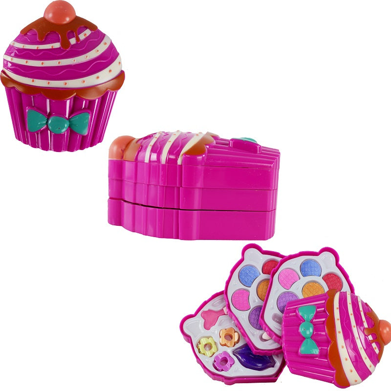 Girl Fashion Makeup Case Pretend Toy Make Up Case Kit - No: V82887A