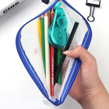 M&G Chenguang Grid Zipper Document Bag Zipper Envelope, Size:B5 - 1pcs - No:ADMN4283