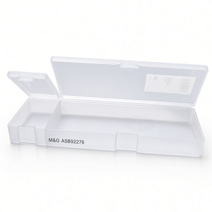 M&G Chenguang Large Multifunctional Plastic Pencil Case with 3 Compartments – No: ASB92276