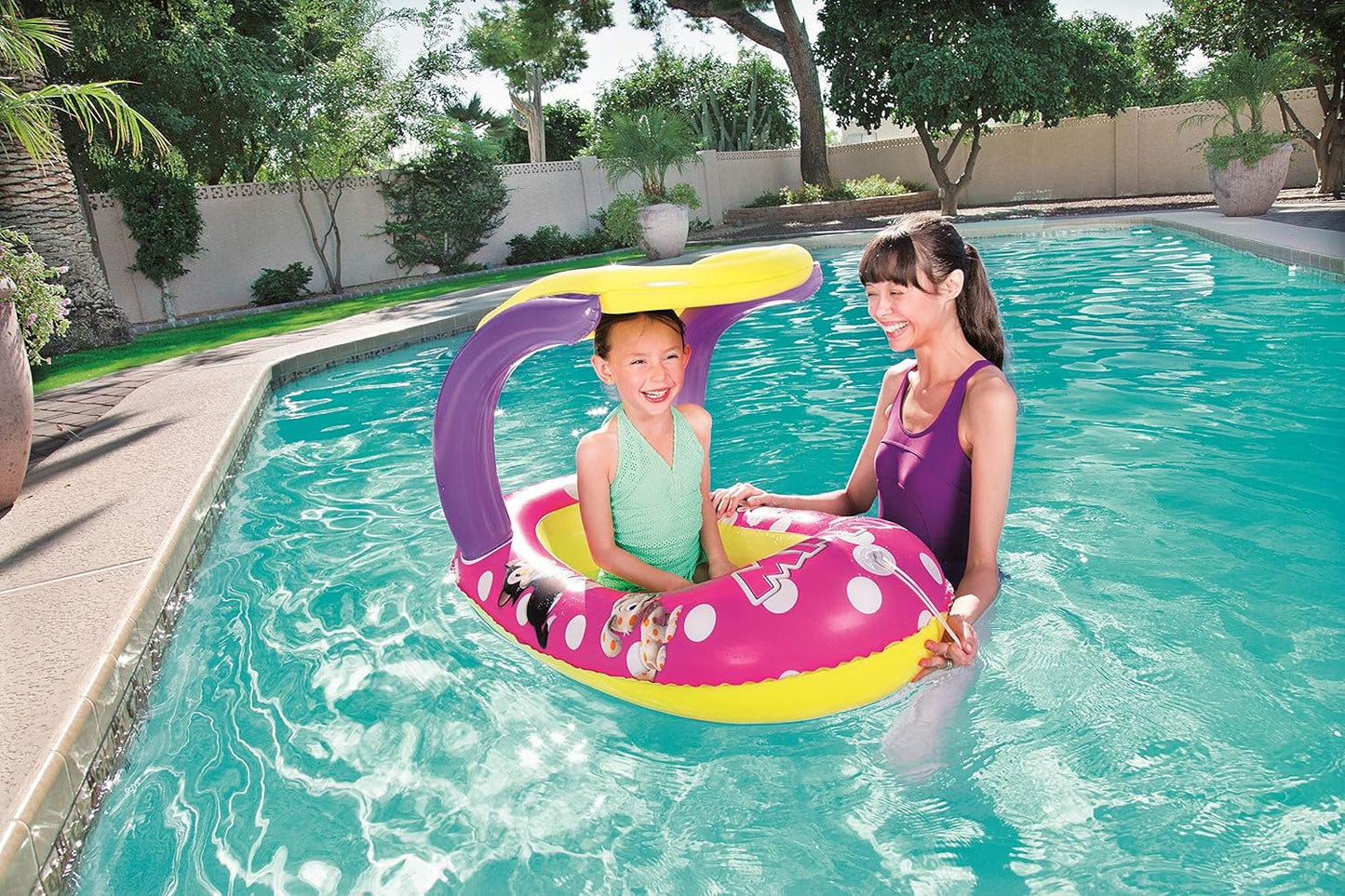 Bestway inflatable boat with canopy Minnie Mouse 112cmx71cm - No:91059