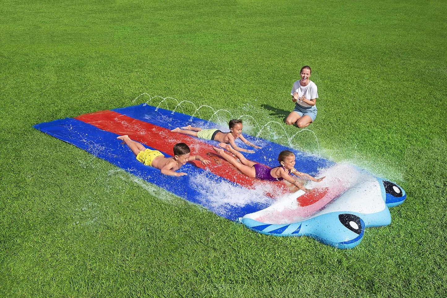 Bestway H2OGo Splashy Shark Slide 488cm