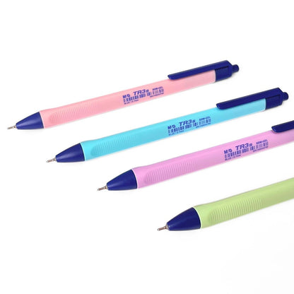 M&G Chenguang TR3S Semi-Gel Ballpoint Pen 0.7mm – Retractable Blue Ink Pen with Ergonomic Grip – 1 Pcs - No: ABPW30R2