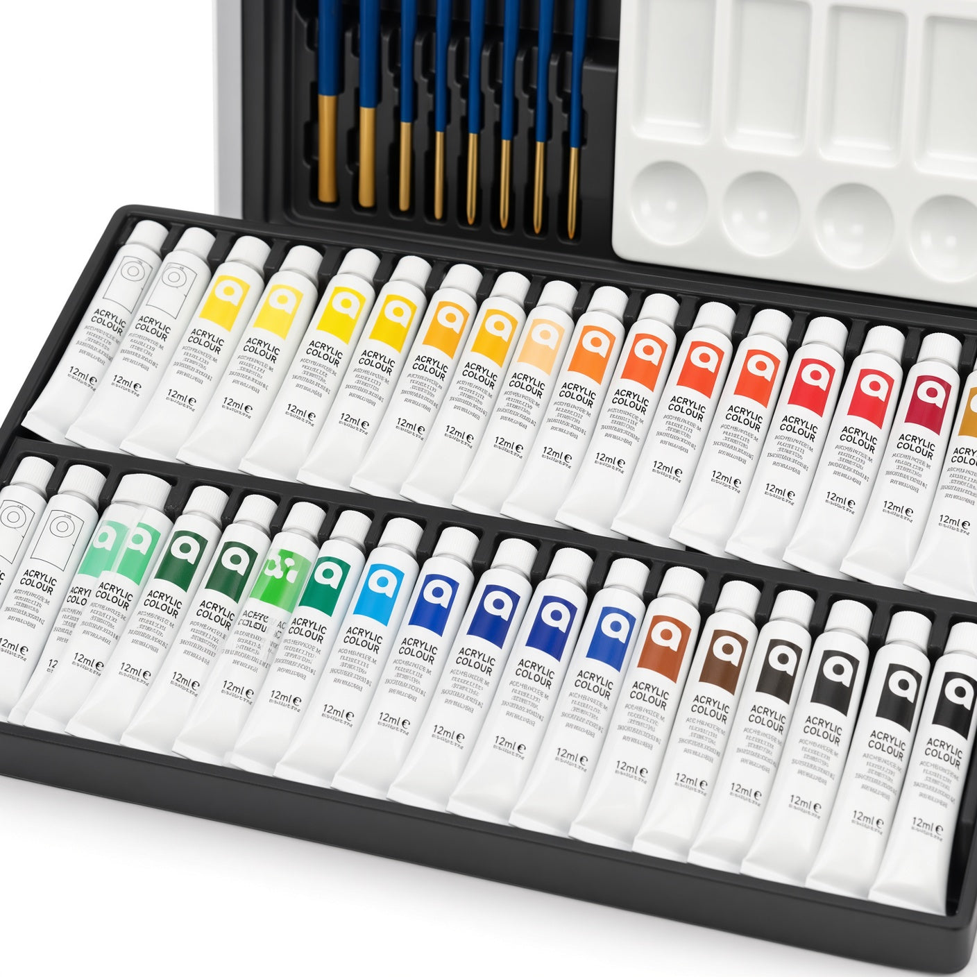 Art Rangers 51-Piece Acrylic Colour Painting Set with Wooden Table Easel - No:38012