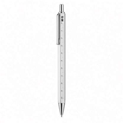 M&G Chenguang 2-in-1 Ballpoint Pen with 10cm Ruler – 0.5mm Fine Tip - No: AGPY3602