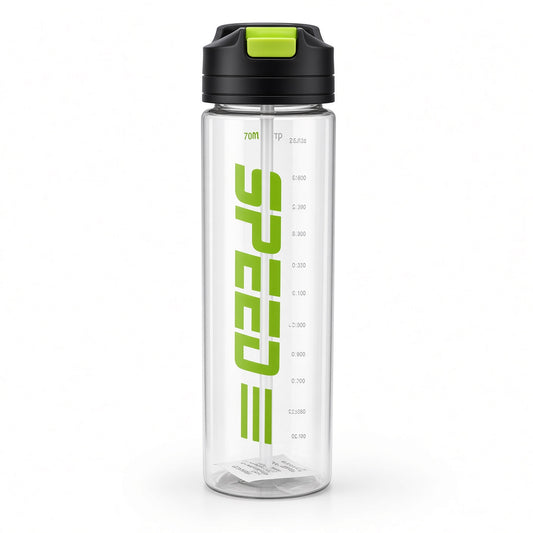 SPEED Stylish 700ML Water Bottle with Straw & Flip-Top Lid - 1pcs - Assorted Color