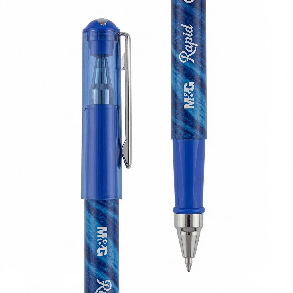 M&G Chenguang Rapid Stick Gel Pen 0.7mm – Blue Ink | Smooth Writing | Metal Clip - 1 Pcs - No: AGP11574